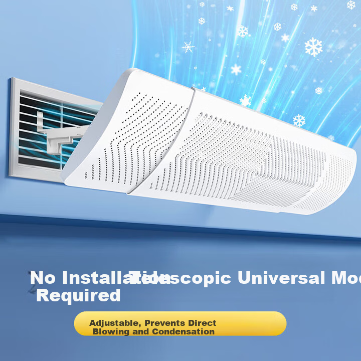 Xiao Huanghou Central Air Conditioner Wind Deflector Air Outlet Shield Anti-Direct Blow Cooling and Heating Air Guide Cover 90-120CM