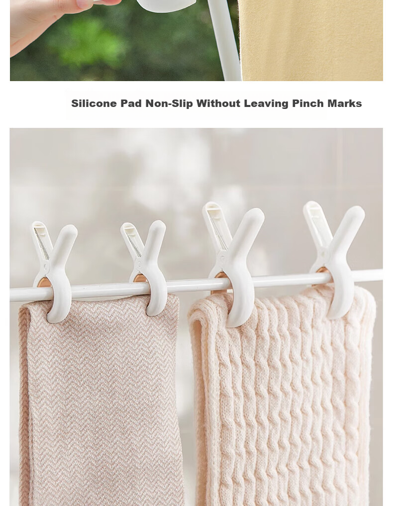 Hakkai Bird Large Clip Blanket Drying Tool Windproof Oversized Plastic Quilt Clip Clothes Hanger Sheet Dryer Clip 14