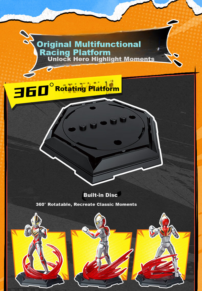 Keeppley Building Blocks Ultraman ZERO Infinite Edition Series 5 - Tribute to Glory Toy Birthday Gift for Boys Single Box 7