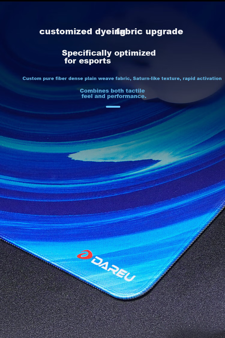 Dareu Su Pro Gaming Mouse Pad FPS Competitive Smooth Neutral Large Desk Mat Valorant CSGO 490x420x4mm Polyurethane Base Black 4