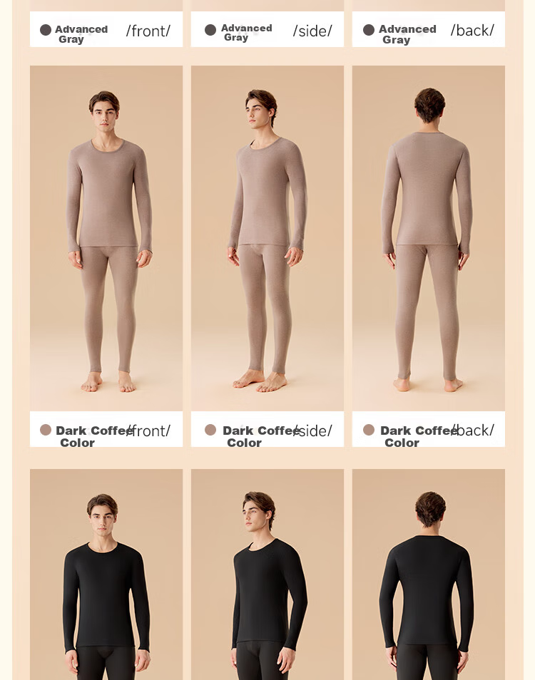 MiiOW 10A Antibacterial Anti-Static Thermal Underwear Set for Women, Mink Cashmere and German Cashmere Heating Warm Pants for Men 20