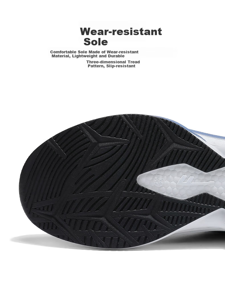 Warrior Men's Summer New Sports Shoes Lightweight Soft Sole Mesh Breathable Running Casual Shoes White Blue Size 39 6