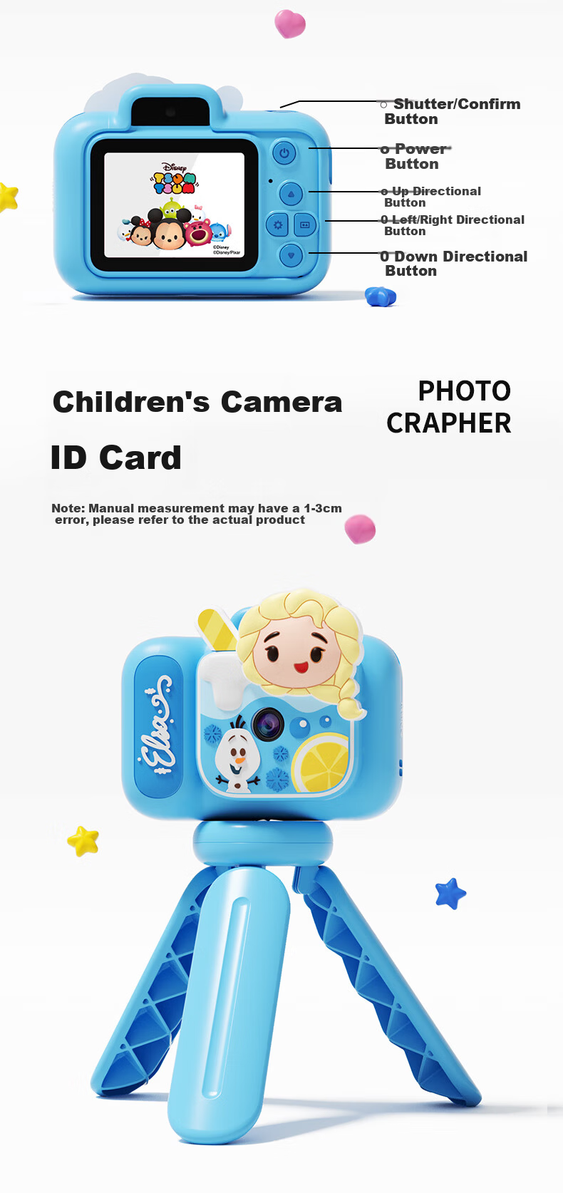 MAQUCC Disney Kids Camera Minnie 32GB for Girls Ages 6-14 Birthday Gift Student Practical Premium Souvenir K78 18