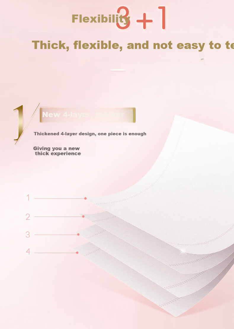 C&S Core Roll Toilet Paper, Pink Face, 4-Ply, 200g, 10 Rolls, PJ214-60R, Single Pack 2