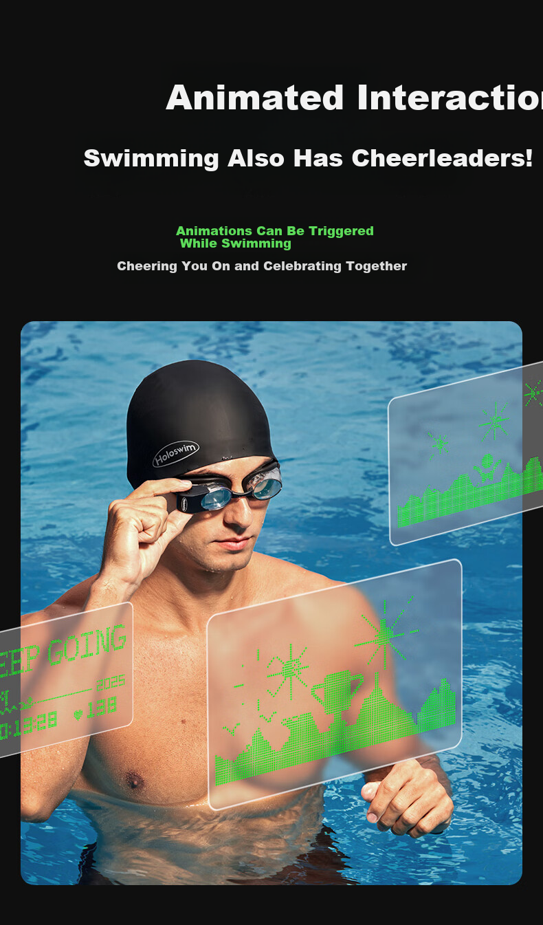 Guangli AR Smart Swimming Goggles Holoswim 3 Pro Professional Swim Goggles Women Myopia Anti-Fog Triathlon Gear 7