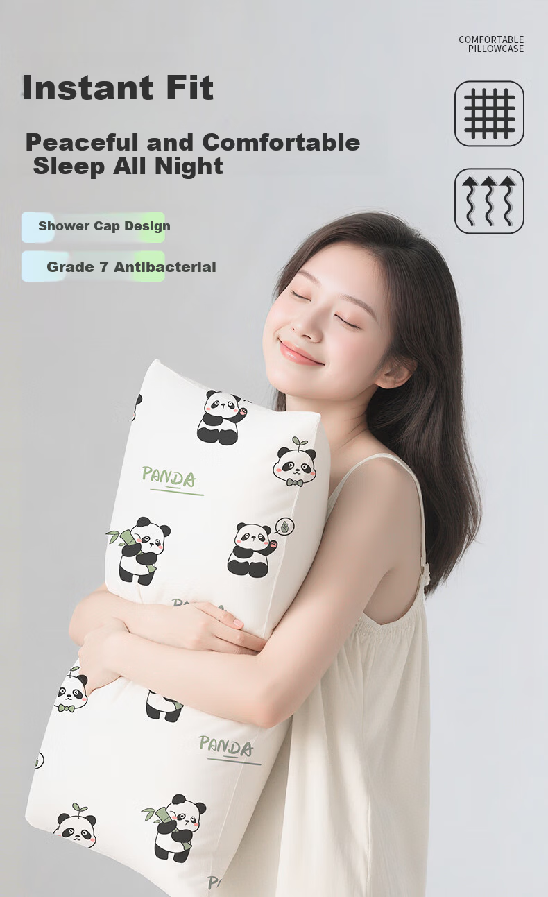 Grace Disposable Pillowcases Individually Wrapped Antibacterial Pillow Covers for Travel And Hotel Use, Single/double Size, Solid Color, Pack of 20 1