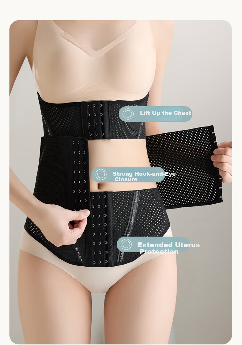 GRACEWELL Waist Shaping Strong Waist Trainer Belt Waist Support Slimming Abdomen Postpartum Body Shaper Waist Cincher Tummy Control Belt 3