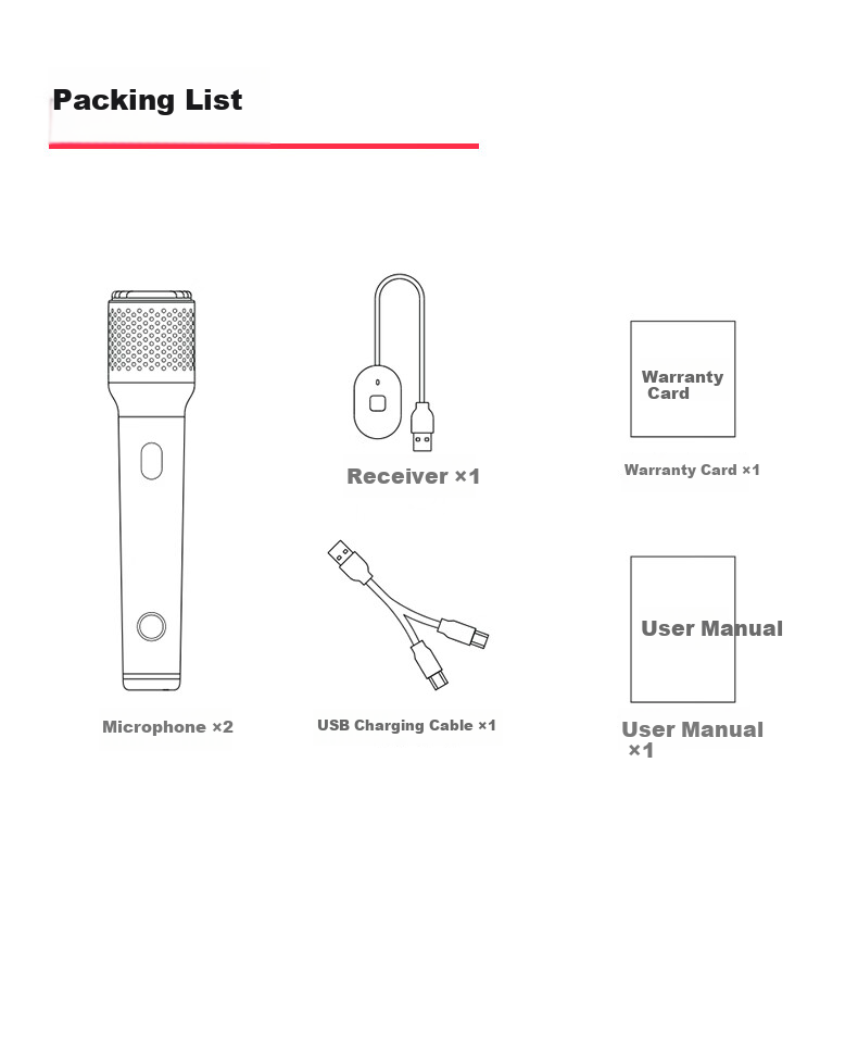 Changba K5 Wireless Karaoke Microphone KTV Singing Mic Compatible with Xiaomi TV, Dongfeng Fengshen L8 Car, Girlfriend Machine, etc. Please Check Compatibility Before Ordering 9