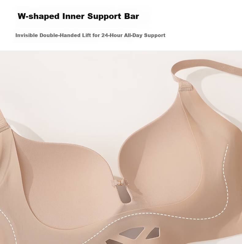 Wanmeijiyi Xu Yiyang Same Style Push-Up Bra, Foundation Liquid, Women's Underwear, Beautiful Back, Seamless, Invisible, Anti-Sagging, Side Support Bra 11