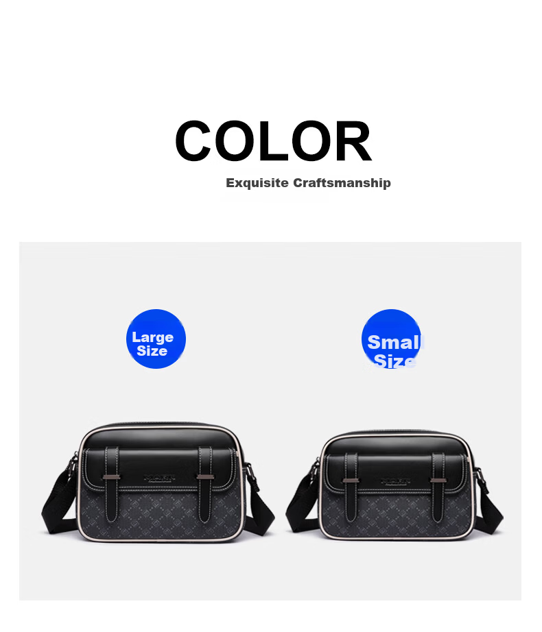 MARK FAIRWHALE Men's Shoulder Crossbody Bag Commuter Chest Bag Fits iPad Casual Fashion Trendy Travel Bag 3