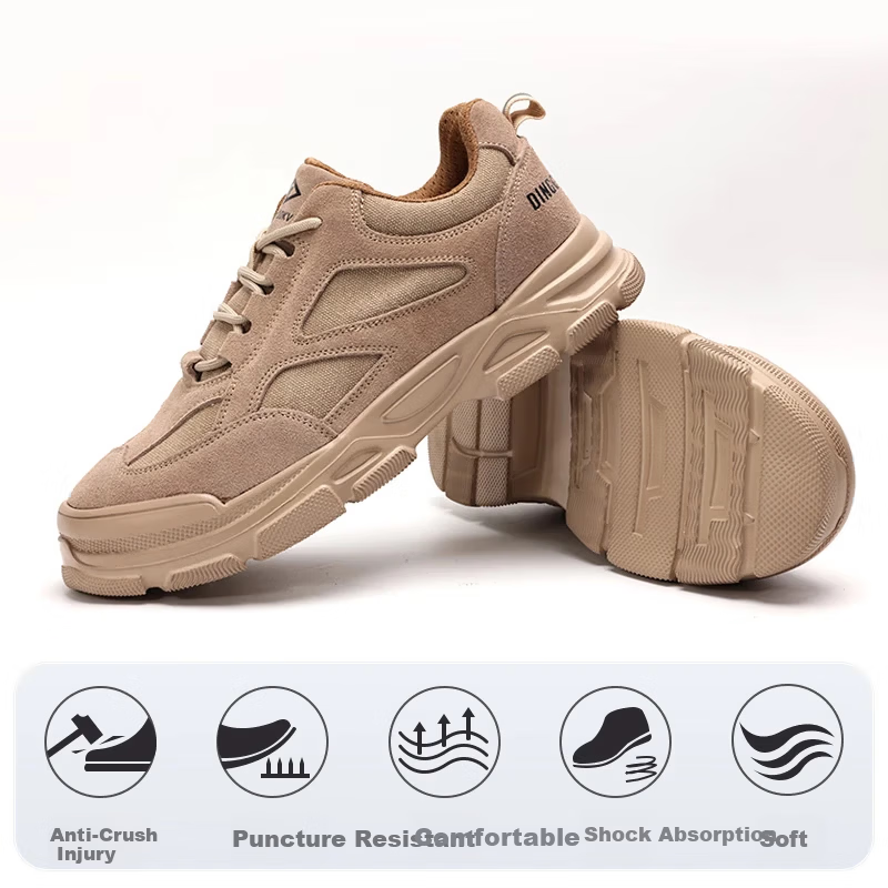 Dinggu Men's Labor Protection Shoes Four-Season Slip-Resistant Wear-Resistant Anti-Smash Anti-Puncture Steel Toe Worksite JD11822ZJ40