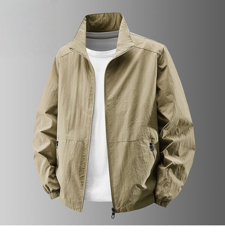 RED DRAGONFLY Men's Sun Protection Fishing Jacket Casual Cooling Breathable Quick-Dry Stand Collar Versatile Skin Jacket 14