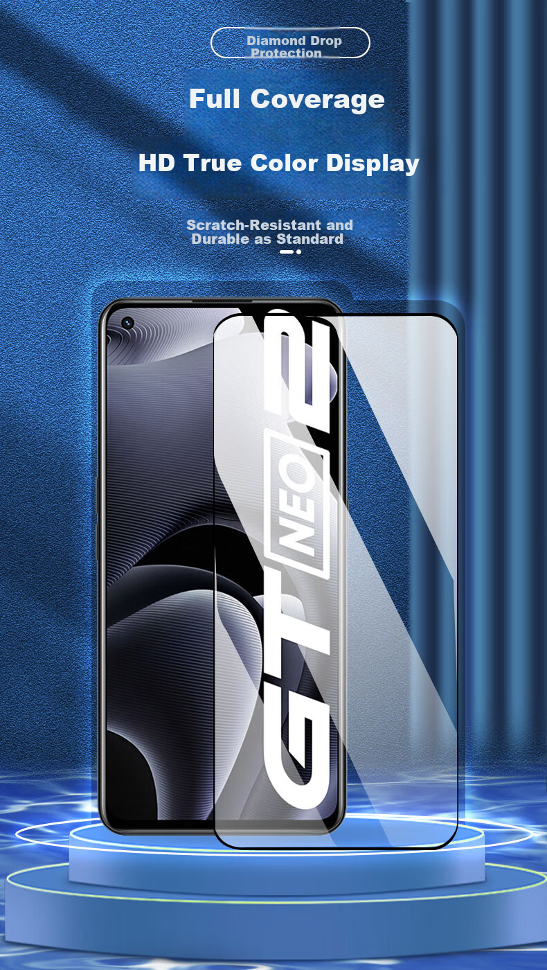 Smorss [Instant Sticker Tool], Suitable for Realme GT5 Pro Tempered Glass Screen Protector, Realme GT5 Pro Phone Film, Curved Full-Screen Coverage, High-Definition Anti-Drop Anti-Fingerprint Protective Film 1