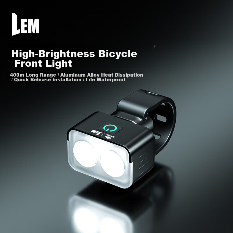 LEM Bicycle Front Light High Brightness Night Riding Tail Light Mountain Road Bike Flashlight Waterproof Cycling Gear for Kids