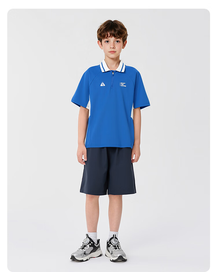 Balabala Boys' Short Sleeve Set Children's Two-Piece Outfit 2026 New Summer T-Shirt and Pants Cool and Comfortable 23