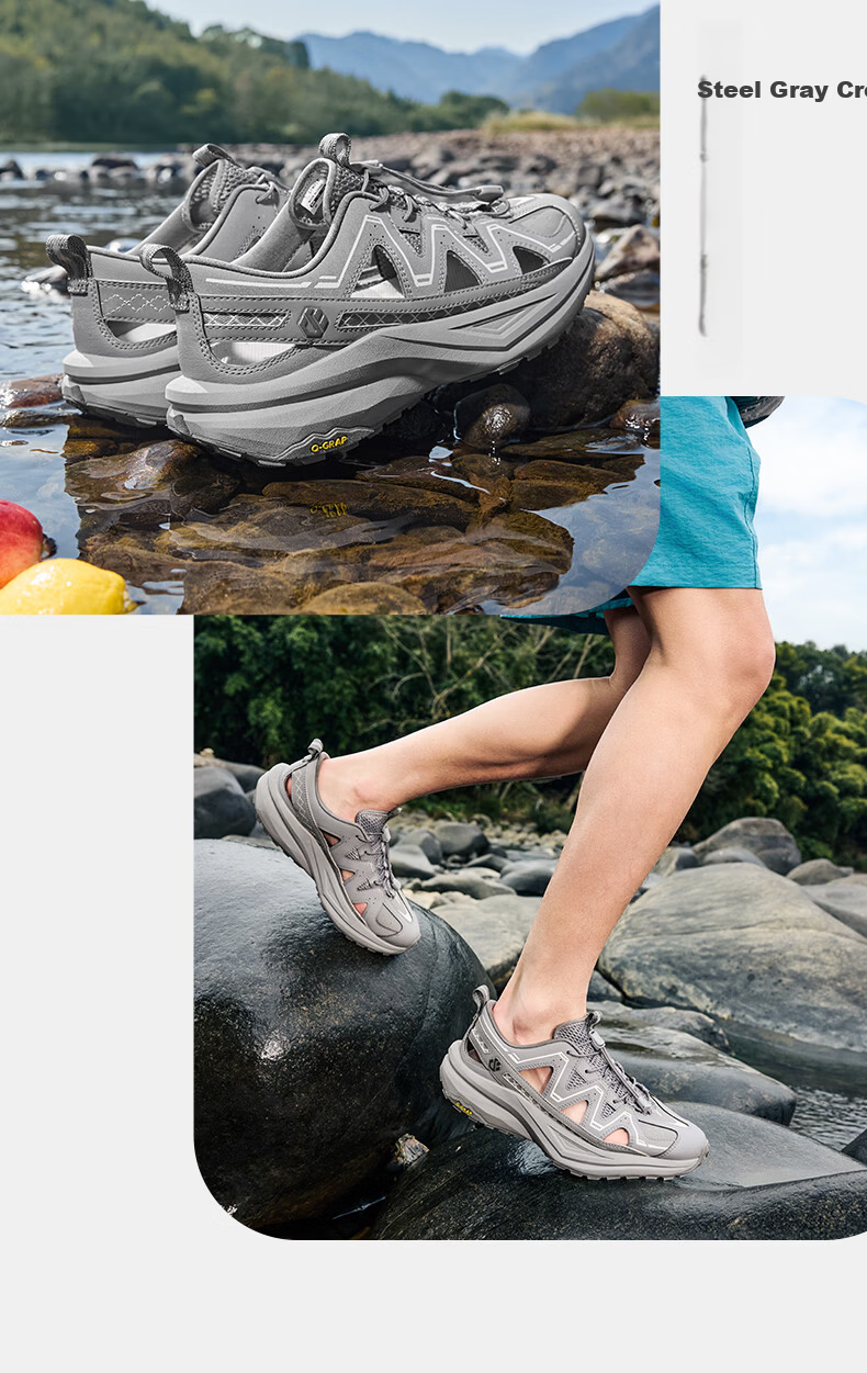 Jordan Men's Summer New Slip-On Water Shoes Lightweight Breathable Outdoor Hollow Casual Sneakers 18