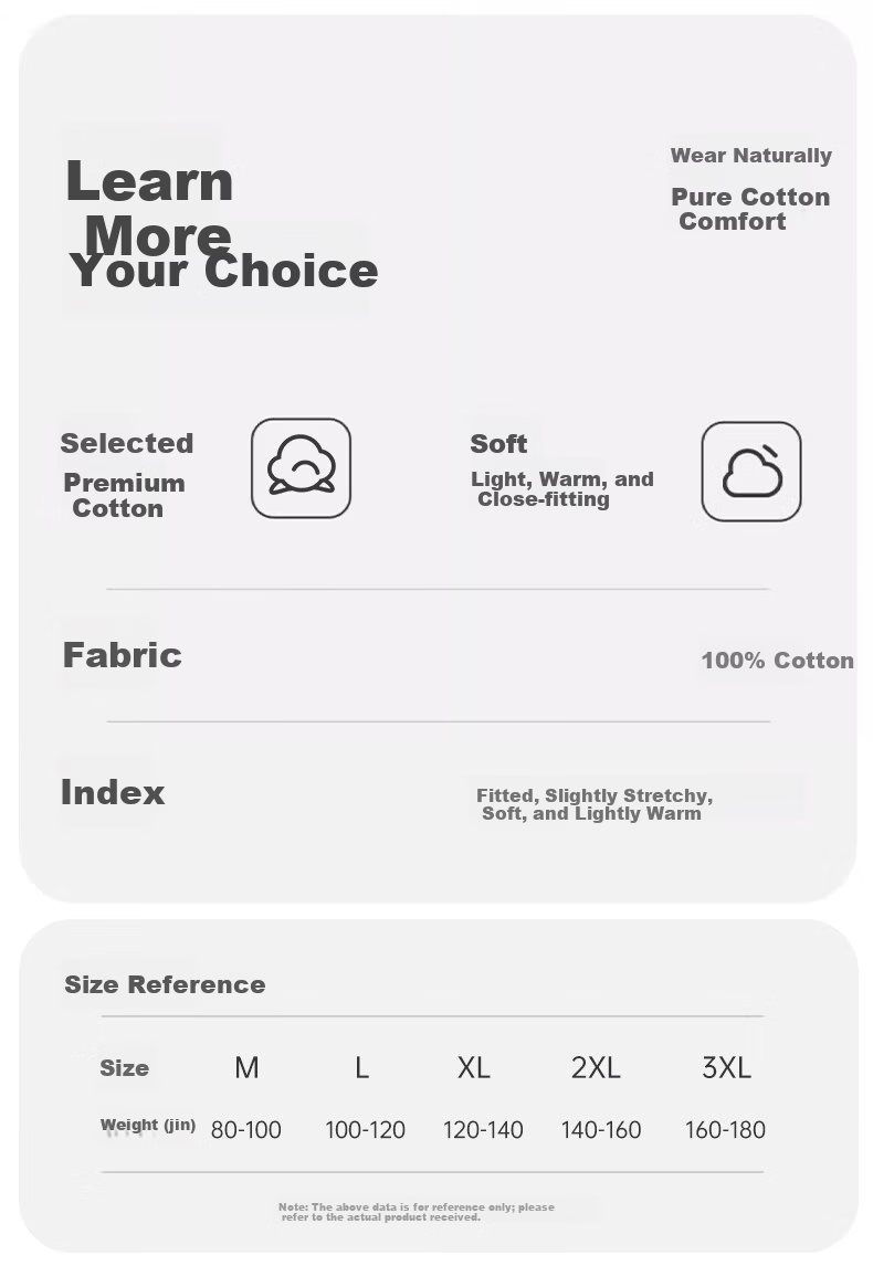 LangSha Youth Thermal Underwear Set for Boys, Ages 12-18, Pure Cotton Autumn Top and Bottom, Large Size for Teens 11