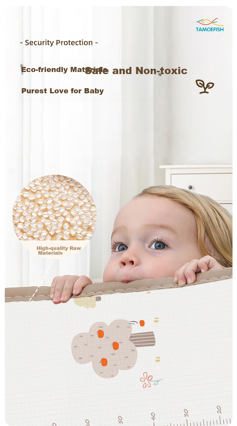 Tamengyu Double-Sided Thickened Baby Crawling Mat Non-Slip Children's Play Mat 2cm Thick Holiday Gift 5