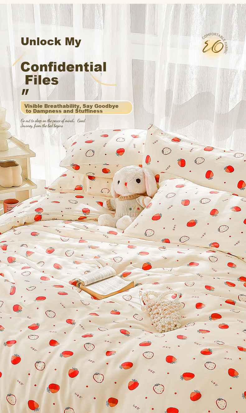 QIHAIQIU Disposable Three-Piece Bedding Set: Bed Sheet, Duvet Cover, Pillowcase for Business Trips, Travel, Hotel Use, Convenient Thickened Dirt-Proof Washable-Free 4