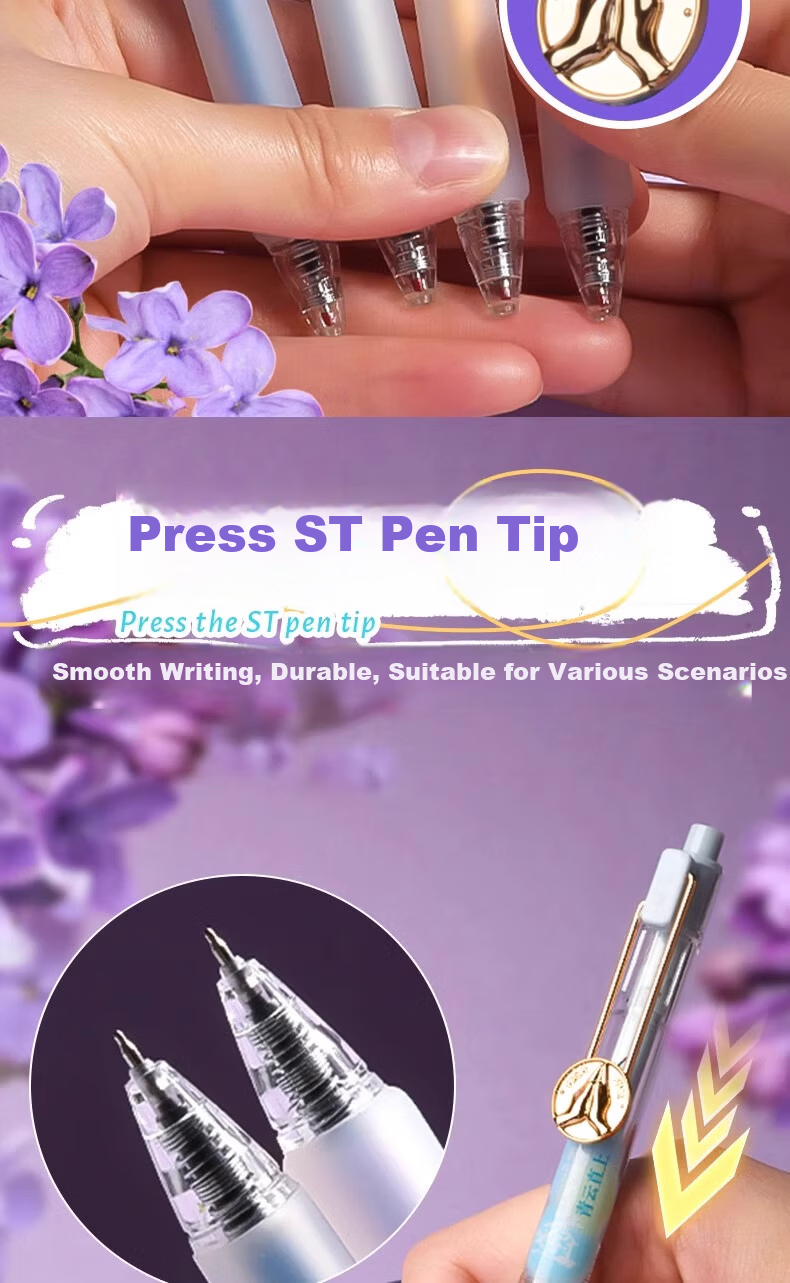 M&G Stationery Exam Success Retractable Gel Pen Black 0.5mm Quick-Dry Student Signature Pen 12pcs/Box AGPJ7216A 4