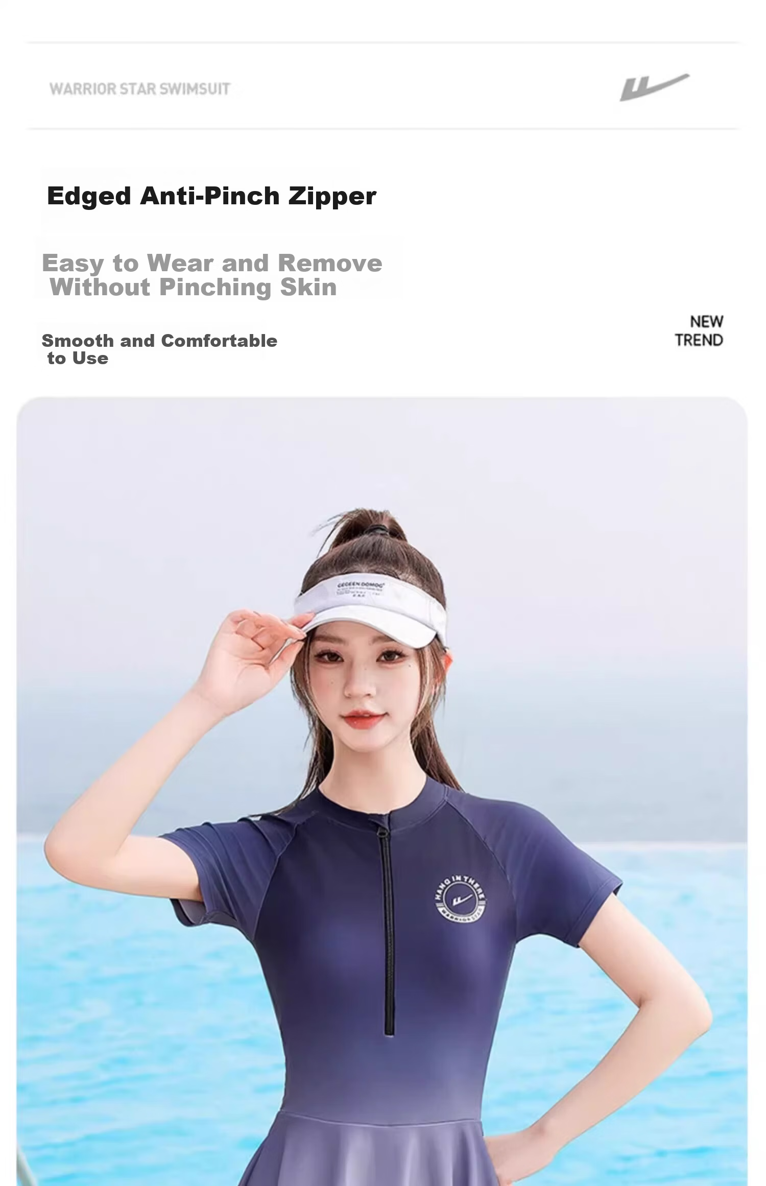 Huili Women's Swimsuit, High-End Popular One-Piece Boyleg Swimwear, Specially Designed for Swimming Pools, Tummy Control, Slimming, Hot Springs, Swimwear 15178 L 8