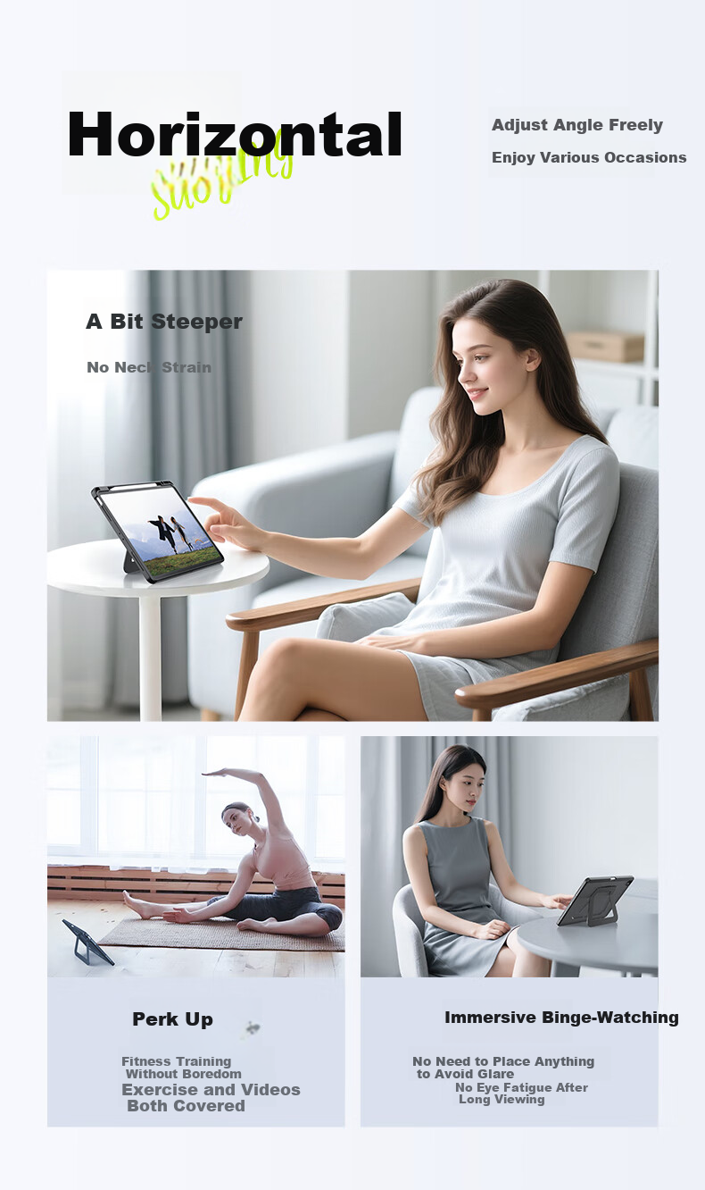 Suoying [Million Bestsellers] iPad Mini 7/6 Case 2024/21 Mini 8.3 Inch 7th/6th Gen Apple Tablet Protective Cover with Pencil Slot Airbag Shockproof Dual Stand 10