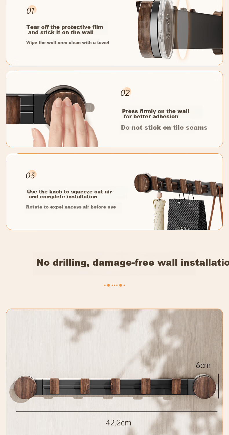 Xinpai Vintage Double Suction Cup Hook No-Drill Bathroom Clothes Hook Storage Rack Toilet Shower Room Door Back Hook 10