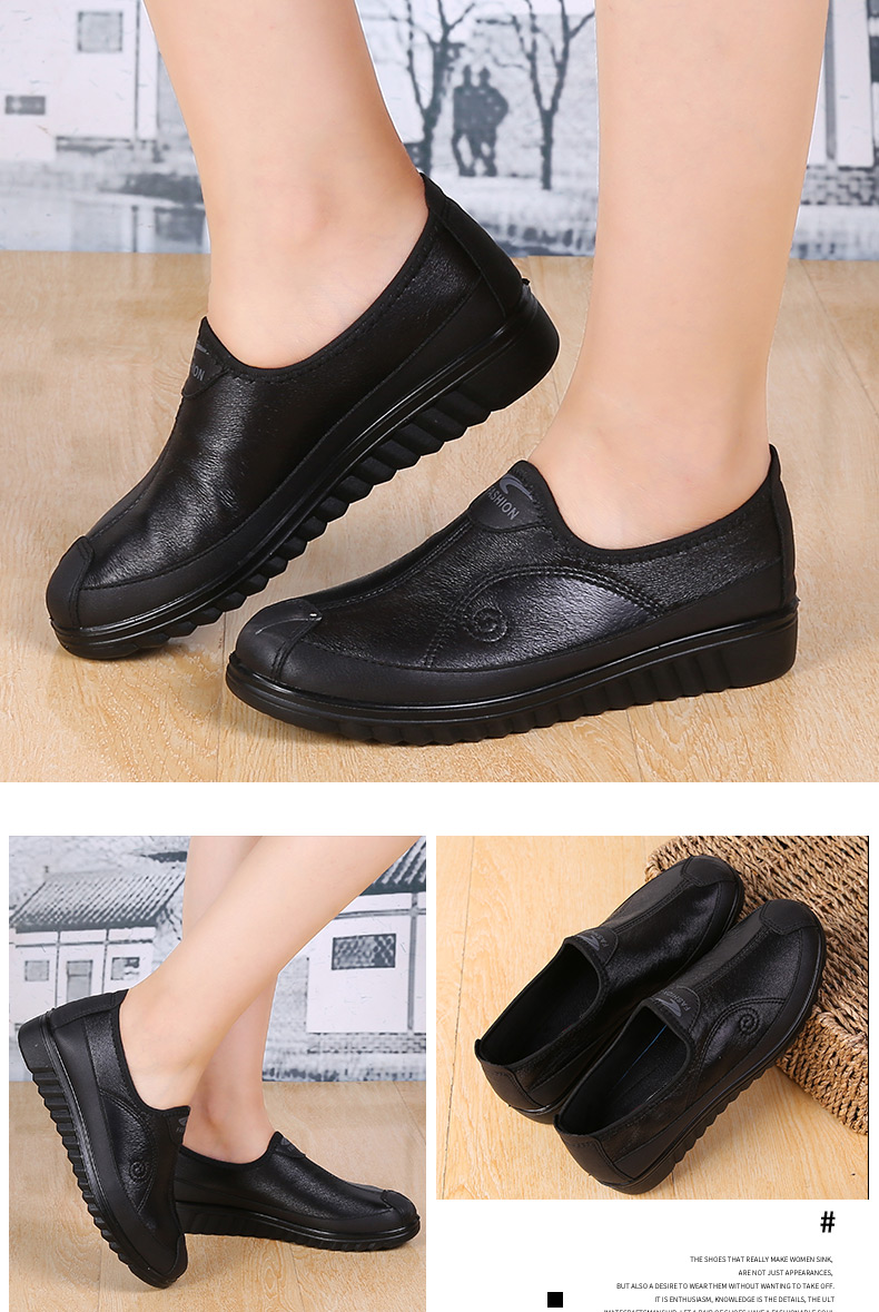Ankang Old Beijing Cloth Shoes, Women's Soft-Soled Breathable Soft-Faced Shoes for Middle-Aged And Elderly, Lightweight Casual Round-Toe Shoes for Seniors AK77701 Black Size 40 12
