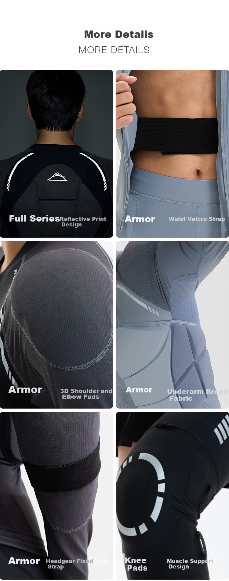 Flow Theory Ski Protective Gear XRD® Ski Armor Sports Protective Gear Ski Equipment Men's Shadow Black M Qikong Series 13