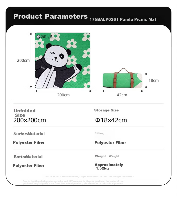 CAMEL Panda Picnic Mat Thickened Outdoor Camping Tent Moisture-Proof Waterproof Ground Mat P026 15