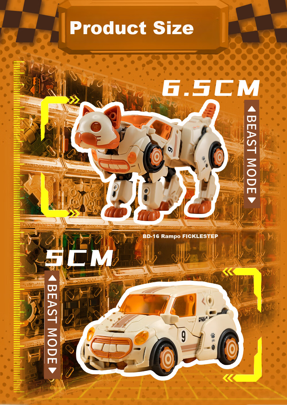 52TOYS Mengshou Xiaochuoxing-Jojo2.0 Transforming Toy, National Creation Mecha, for Ages 14 And Above, Mid-Autumn Festival Gift 4