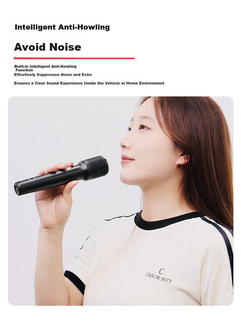 Changba K5 Wireless Karaoke Microphone KTV Singing Mic Compatible with Xiaomi TV, Dongfeng Fengshen L8 Car, Girlfriend Machine, etc. Please Check Compatibility Before Ordering 5