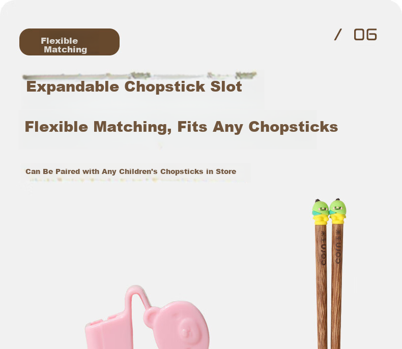 CORN Children's Self-Resetting Training Chopsticks for Kids Ages 3-6 Wooden Short Chopsticks Learning Aid 15