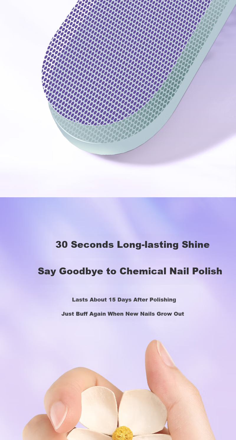 Suden Double-Ended Nano Glass Nail File Manicure Buffer Polishing Tool 5