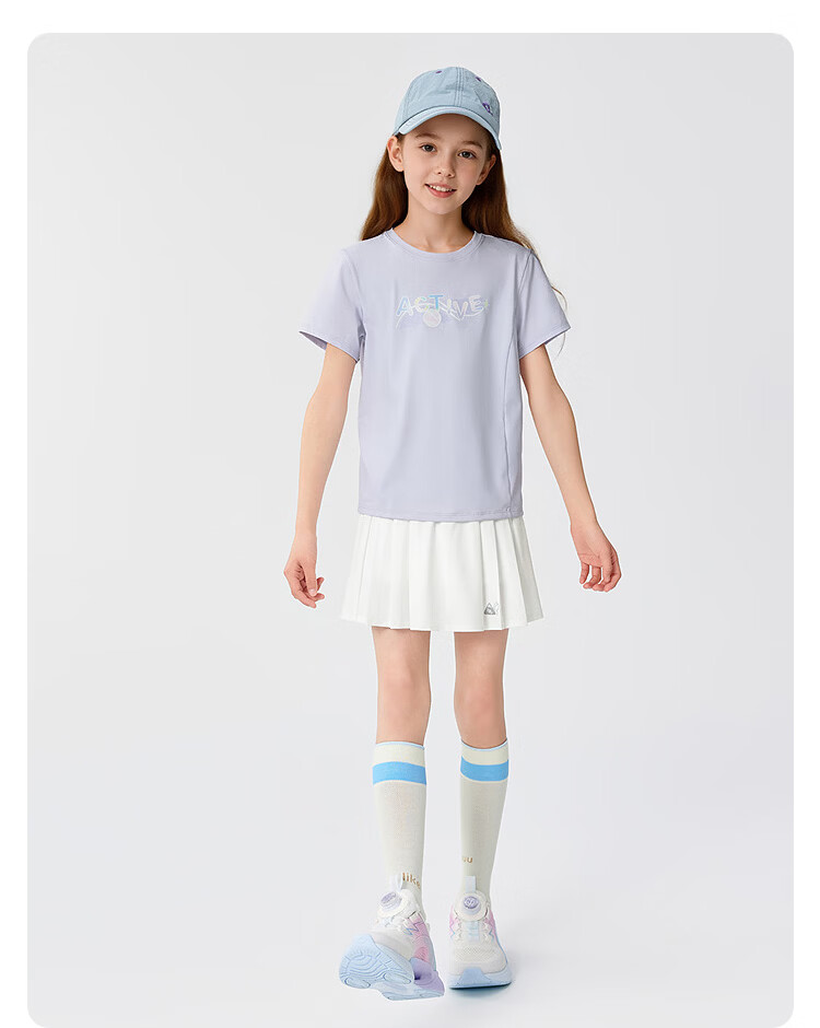 Balabala [balaOne] Girls' Children's Skirt 2026 Summer A-Line Pleated Skirt 21
