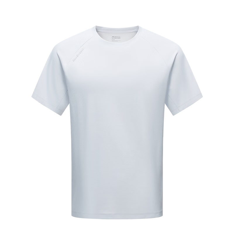 Kolumb Men's Moisture-Wicking Quick-Dry Mesh Hollow Out Crew Neck Short Sleeve T-Shirt Commuting Running Fitness Frost Gray 2XL