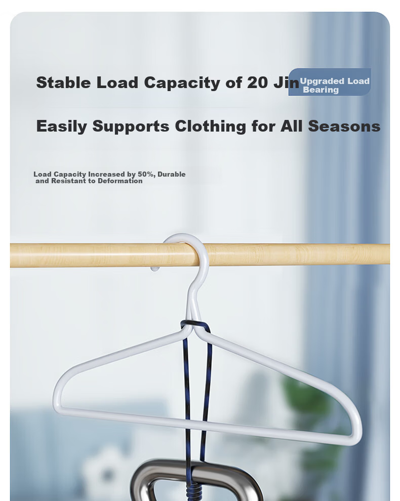 Meiliya Thickened Metal Clothes Hangers Household Shoulder Protection Non-Slip Wide Clothes Hangers 8-Pack Pink 8