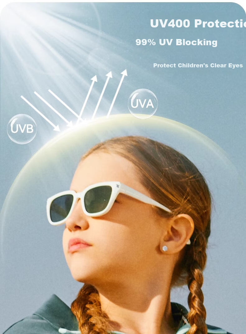 Kigo [Shen Yue Same Style] 2025 Polarized Outdoor UV Protection Kids Sunglasses Zebra White (6-12 Years) 14