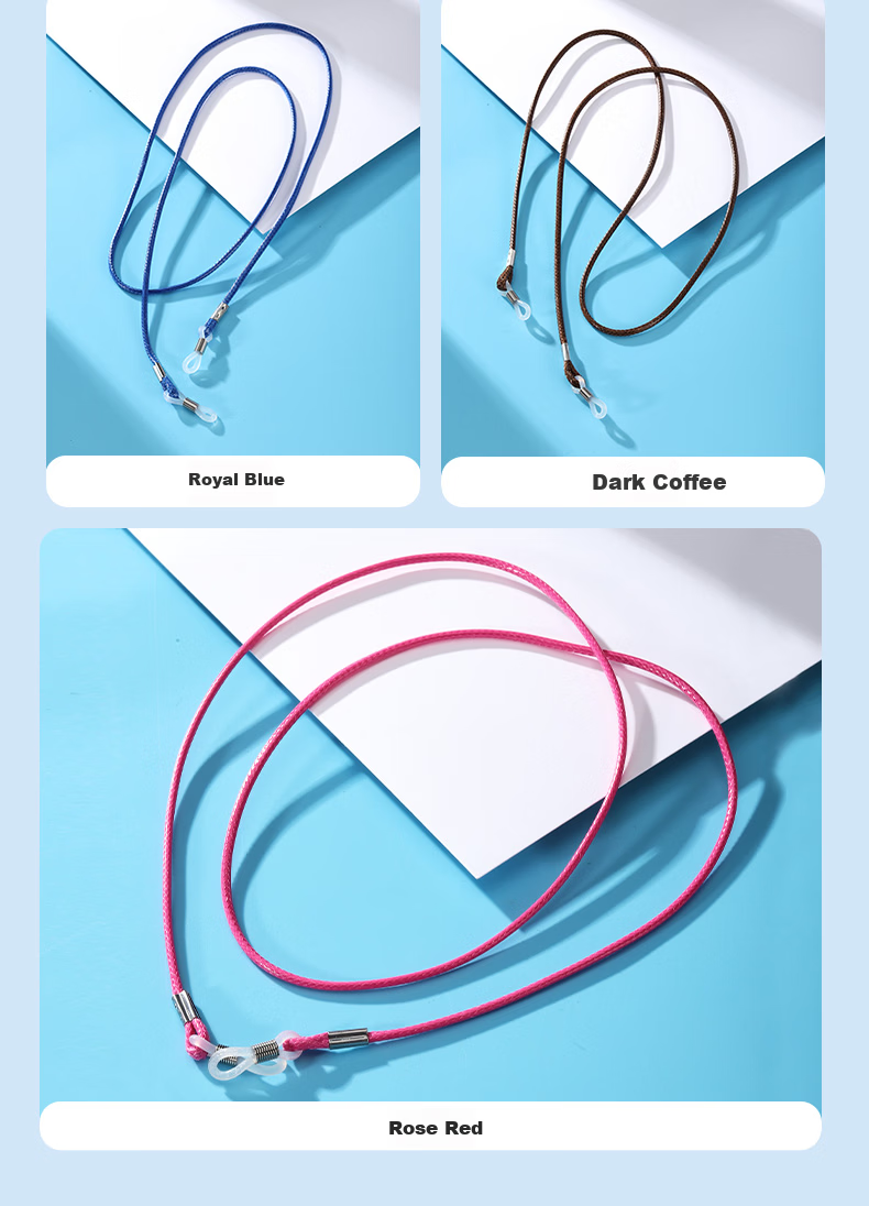 Eyeglass Chain Anti-Lost Neck Strap for Children and Adults Wax Rope Glasses Holder 8