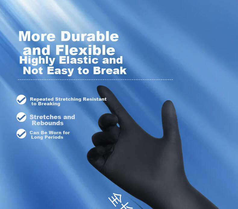 WOLSGIN Disposable Nitrile Gloves 30pcs Size L Household Dishwashing Food Grade Kitchen Gloves Extended Length Plum Purple 4