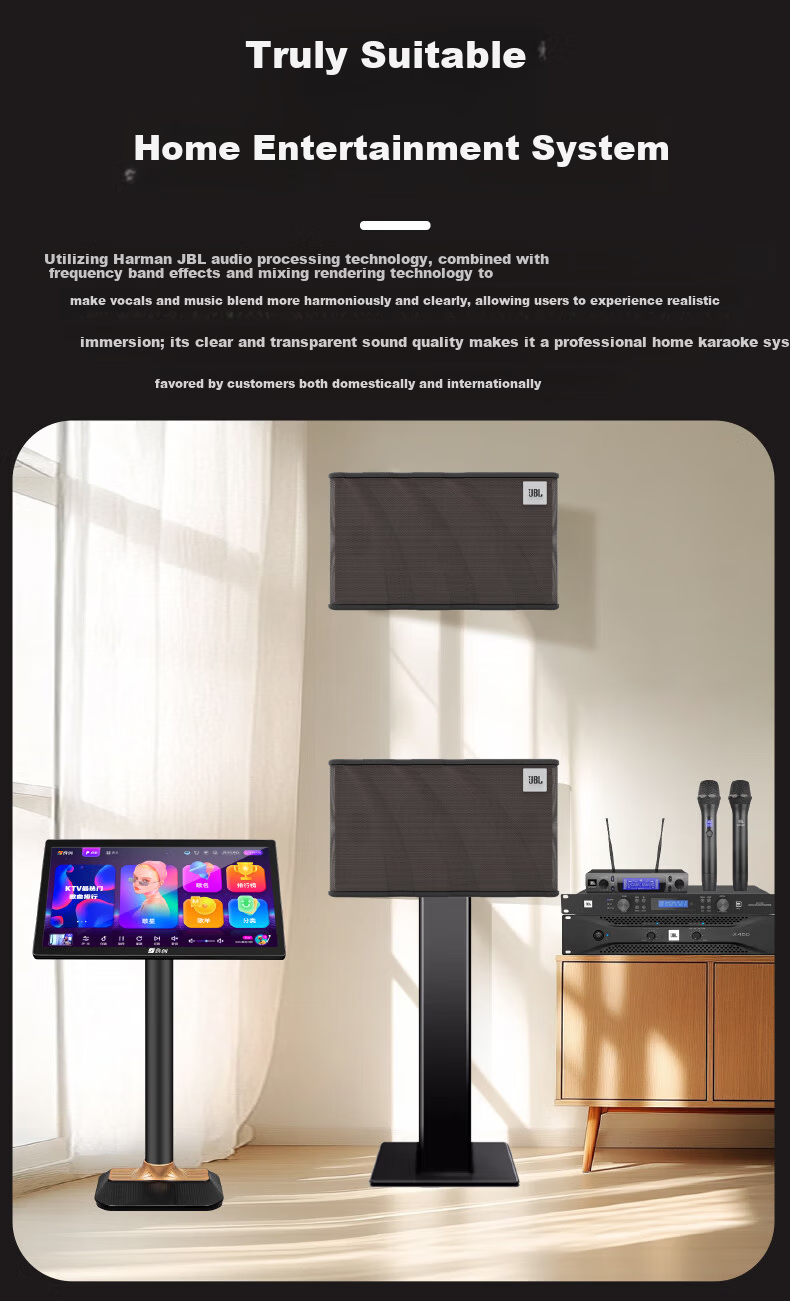 JBL KEM3100LE Home Theater KTV Sound System Karaoke Machine All-in-One 10-Inch Professional Speaker Set 8