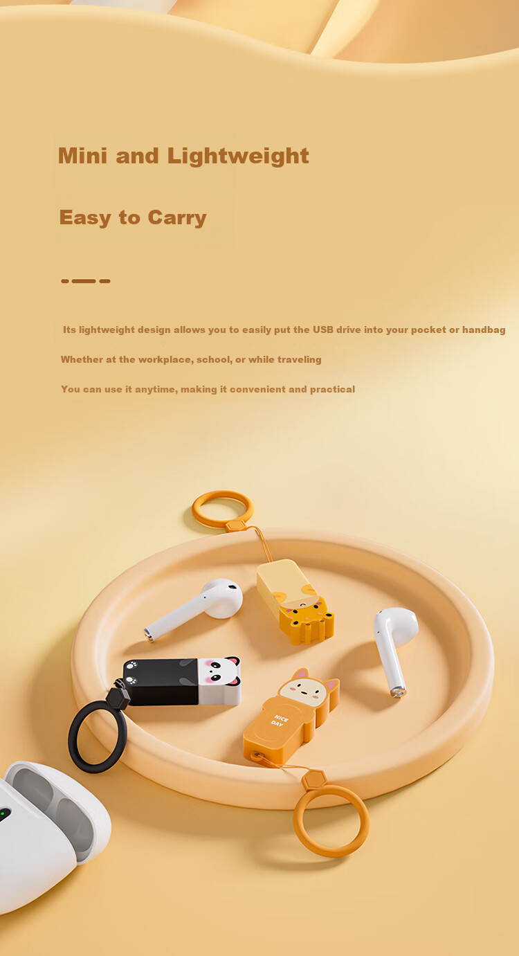 HP 128GB Dual-Interface Adorable Dog USB Flash Drive Cute Shiba Inu High-Speed Transfer Type-Cu Drive + Shiba Inu Apple Connector for Office, Students, Car, Computer And Phone 7