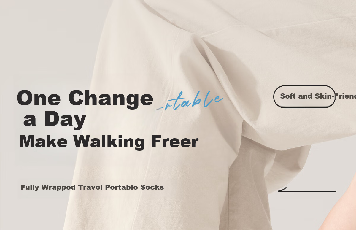 Buddygo Disposable Socks Unisex Daily Cotton Socks Travel Portable Wash-Free Odor-Resistant Mid-Calf 5 Pairs 1