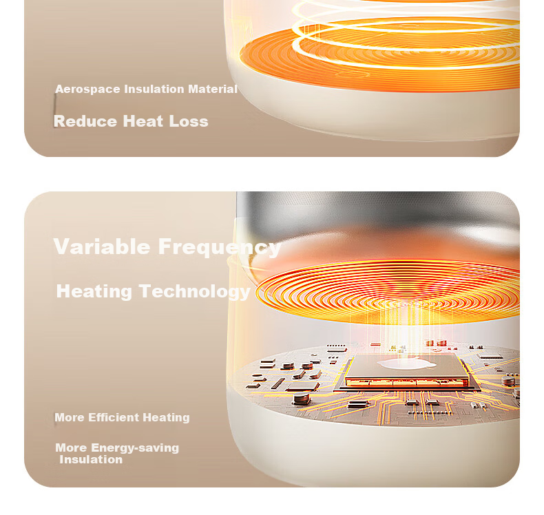 Babycare Baby West Highland Intelligent Temperature-Controlled Bowl Insulated Bowl Baby Feeding Electronic Child Anti-Drop Anti-Scald Lunch Box 7