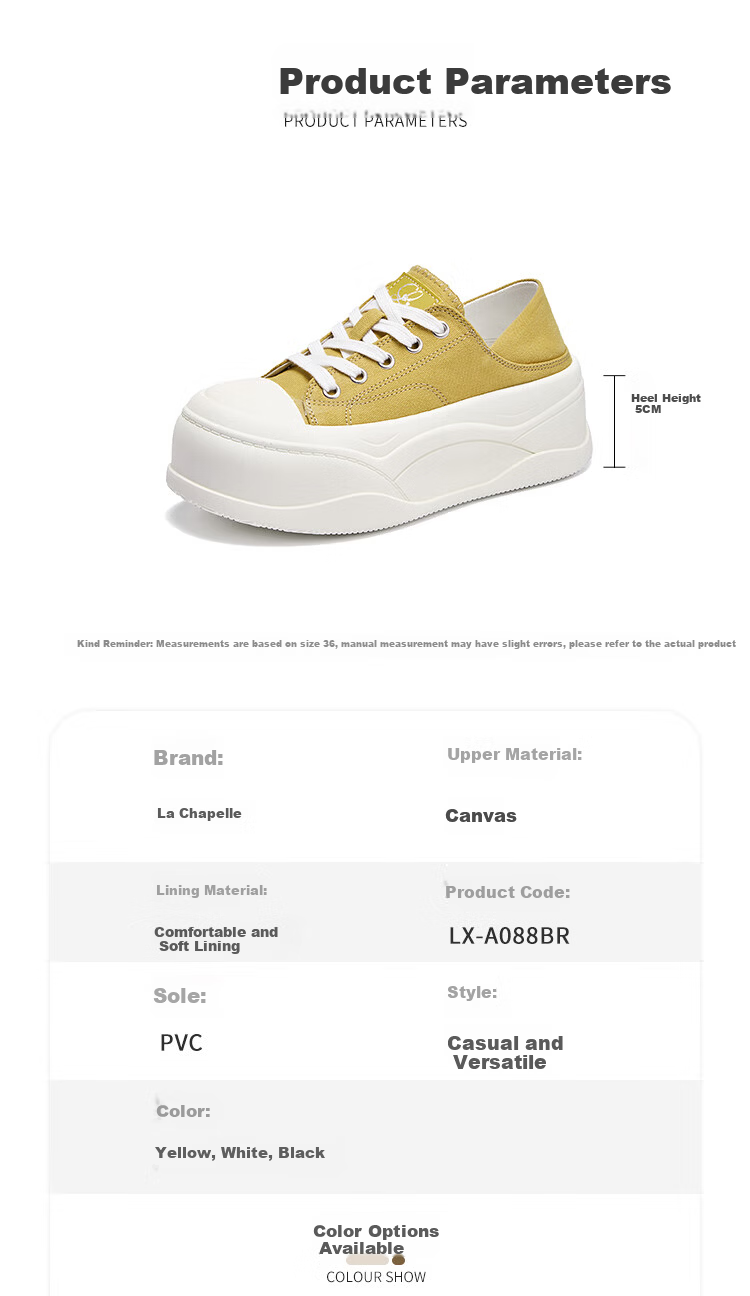 La Chapelle Women's Thick Sole Sneakers Slip-On Dual-Wear Casual Shoes - MJ9006 White Size 36 1
