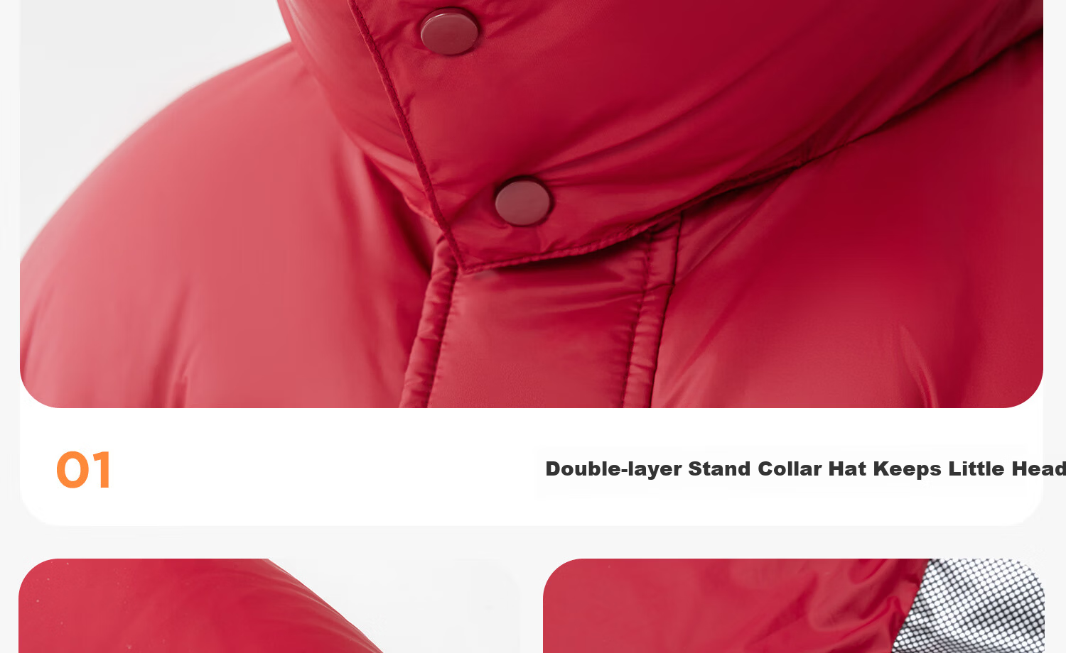 Zoxi Girls' Down Jacket Winter New Children's Three-Proof Hooded Puffer Coat Red 150 Festive Outfit 18
