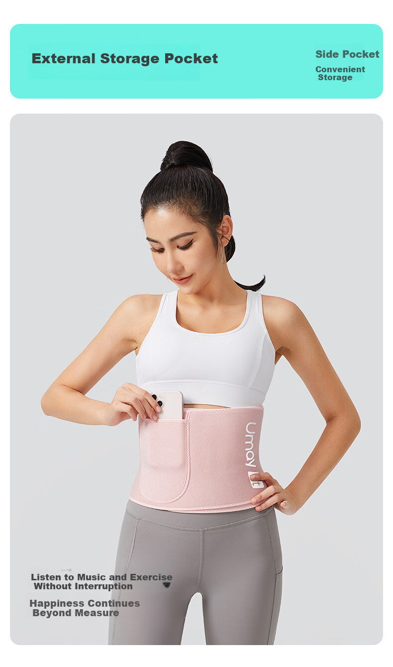 KYOLENS Sweat Waist Belt Slimming Fitness Fat Burning Training Women Running Abdomen Toning Hula Hoop Shaping 8