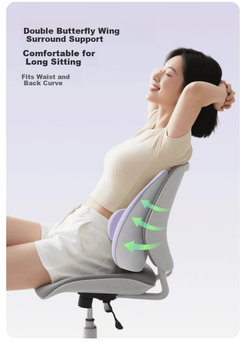 Yalu Office Lumbar Support Cushion Backrest Waist Support Seat Headrest Neck Protection Set 5