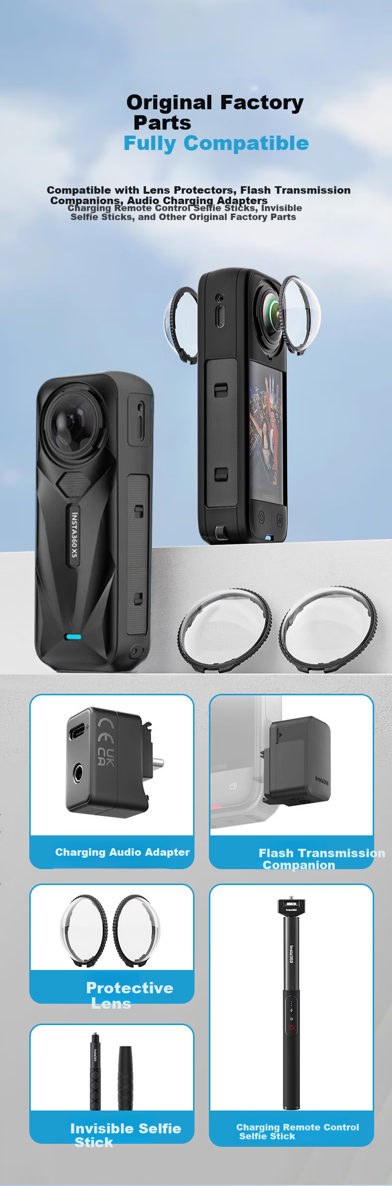 YOUFES Compatible with Insta360 X5/X4 Body Storage Bag, X4air Protective Case, Insta360 Quick-Release Bag, Action Camera Accessory, Scratch-Resistant And Wear-Resistant 9