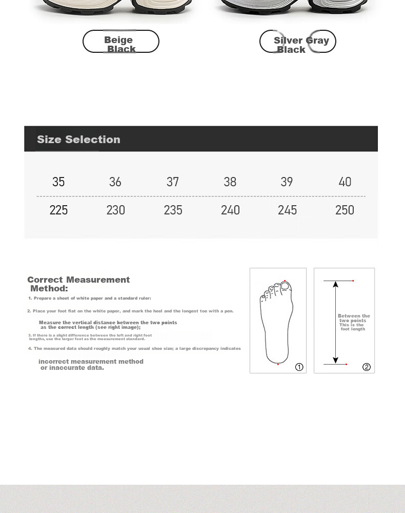 Warrior Official Women's Sneakers 2026 Summer Breathable Fashion Trendy Dad Shoes Silver Gray Black Size 37 4